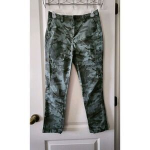 Gap Women's Camouflage Girlfriend Chino‎ Pants Straight-leg Green Size 2